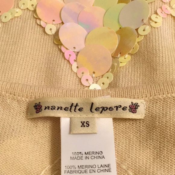 Nanette Lepore Paillette Sequin Merino Mini Dress - Picture 7 of 8